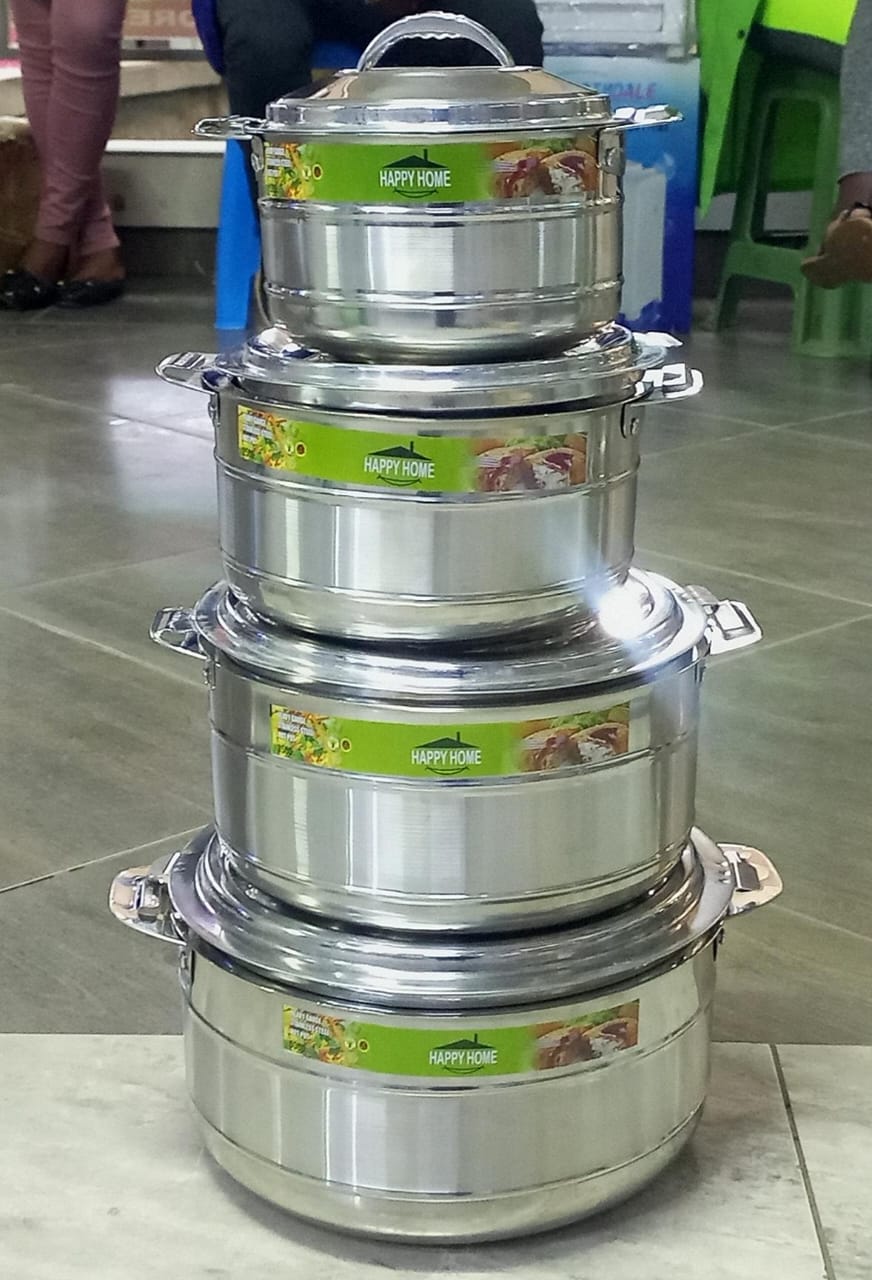 Metallic Hotpot Best Quality– 4pcs Set 🔥