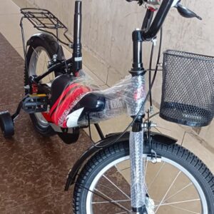 Kids Alloy Bicycle with Training Wheels & Basket