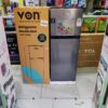 VON VRT-195DRHS Double Door Direct Cool Fridge – 136L, Dark Silver