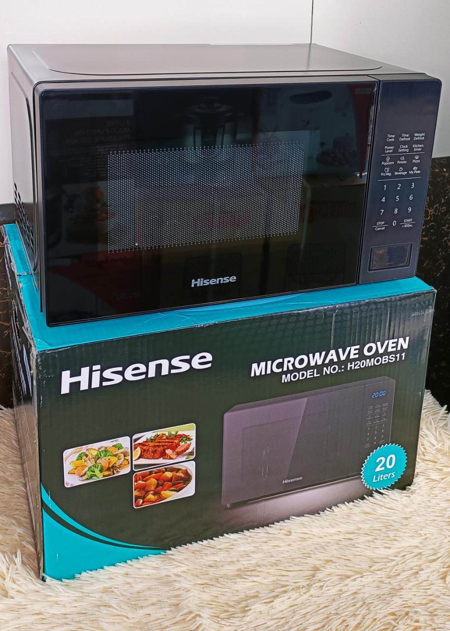 Hisense 20L Digital Microwave – Black, Compact & Efficient