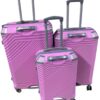 3-Piece Rubber Suitcase Set
