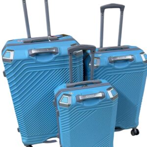 3-Piece Rubber Suitcase Set
