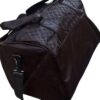 Classic Checkered Leather Duffel Bag