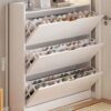 Bucket flip shoe rack